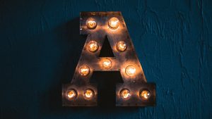 a metal object with lights