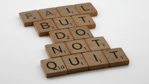 scrabble, scrabble pieces, lettering, letters, wood, scrabble tiles, white background, words, quote, letters, type, typography, design, layout, focus, bokeh, blur, photography, images, image, type, typography, lose but never quit, never give up, never surrender, keep going, persevere, perseverance, dedication, competition, training, exercise, try again, one more try, relentless, indomitable, there is no try only do, carry on, kbo, keep buggering on, get up, fall down, dust yourself off, get up off the floor, fail but do not quit,